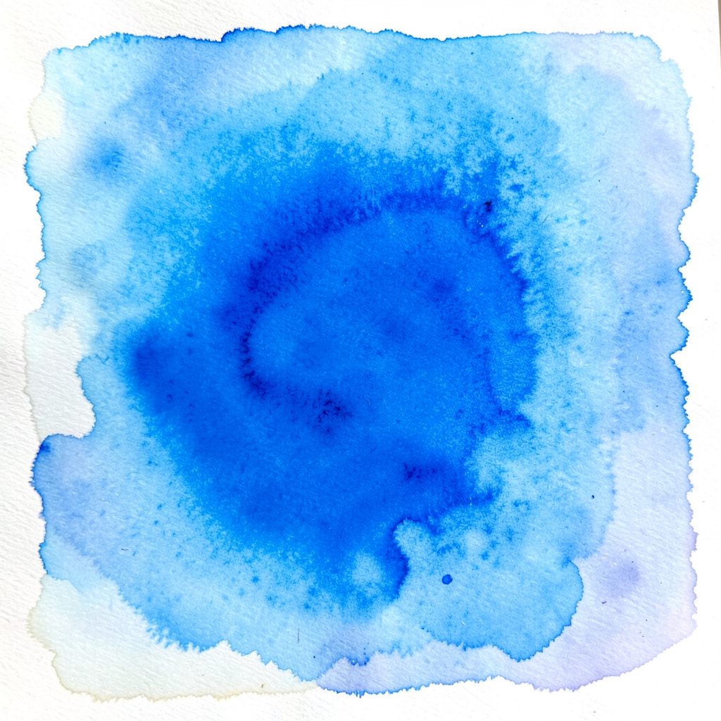 Soft watercolour painting of pale cream and teal washes with gentle texture, calm and inviting mood