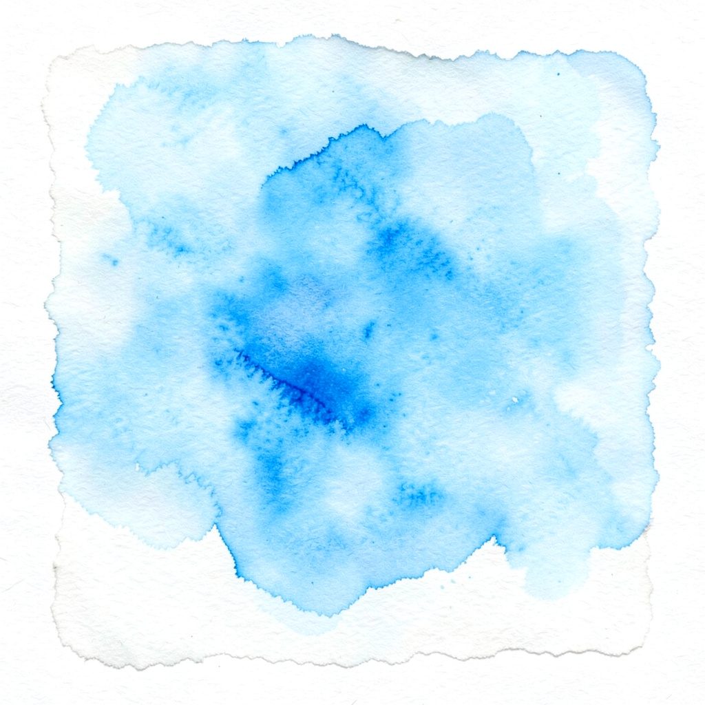 Watercolour texture in soft cream and pale teal suggesting handmade paper and fabric goods.